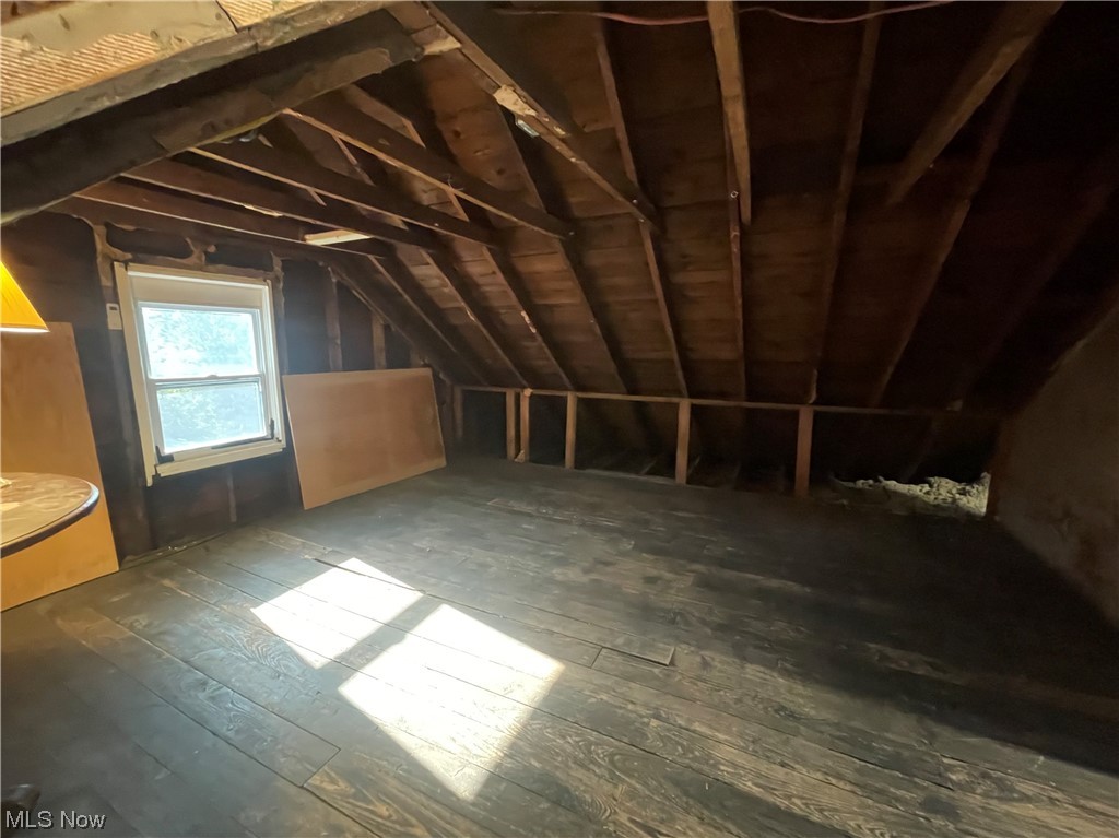 1730 Burgess Road Cleveland, OH 44112 - Photo 17 of 35 View of unfinished attic from stairs