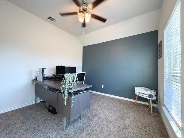 a room with furniture