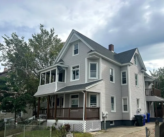a front view of a house with balcony