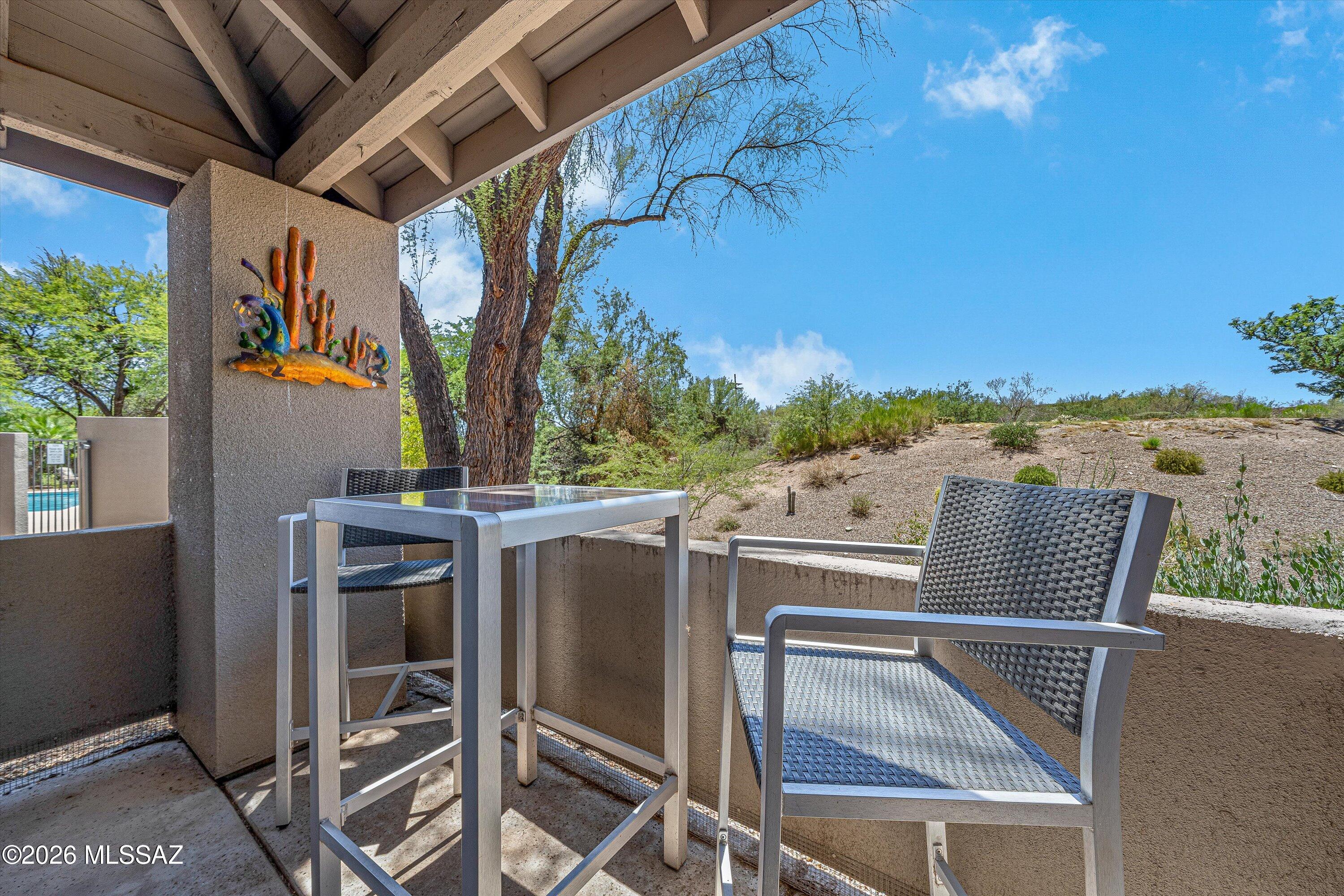 5855 North Kolb Road, Unit 4106 Tucson, AZ 85750 - Photo 27 of 30 Rear Patio with Views of Common Area