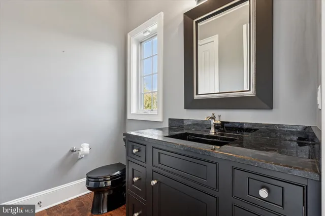 a view of a bathtub in a room