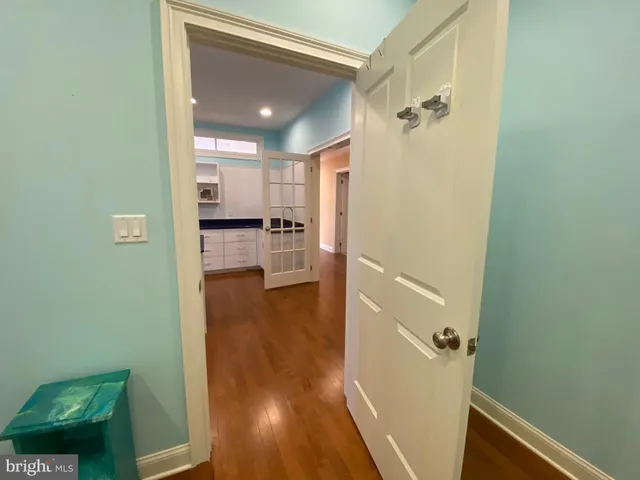 a view of a yard in front of a brick house