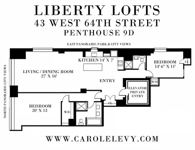 $4,300,000 | 43 West 64th Street, Unit PH9D | Upper West Side