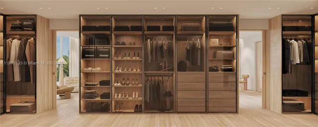 a room with closet