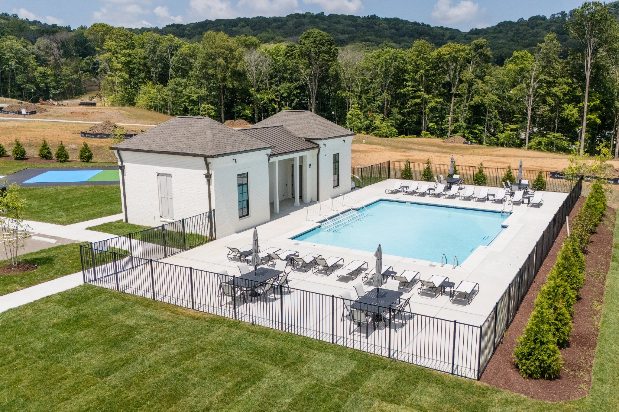 9407 Dewaal Ridge Brentwood, TN 37027 - Photo 8 of 8 an aerial view of a house having swimming pool garden and patio