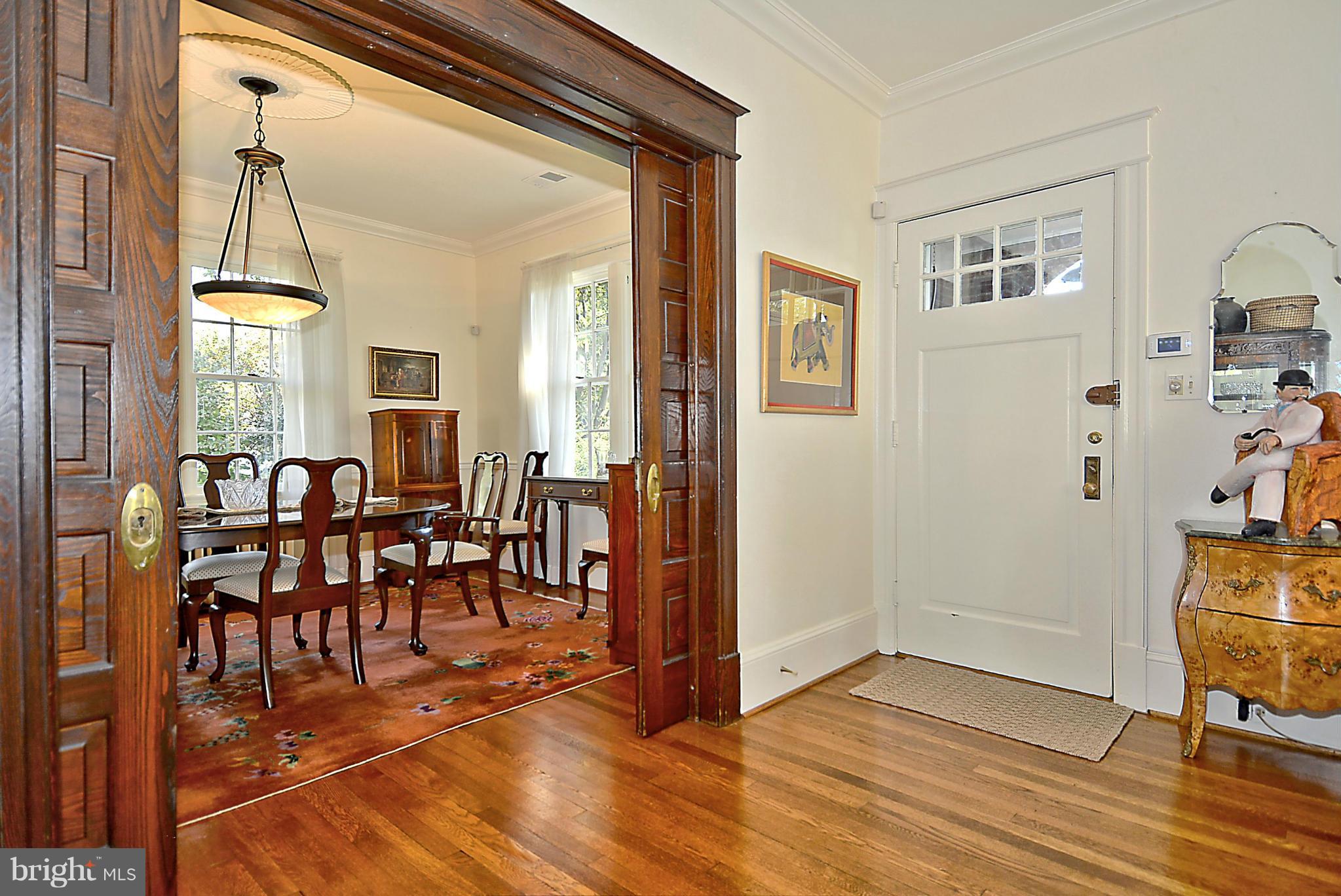 1914 South Arlington Ridge Road Arlington, VA 22202 - Photo 9 of 30 Hand Carved Original Wood Pocket Doors!