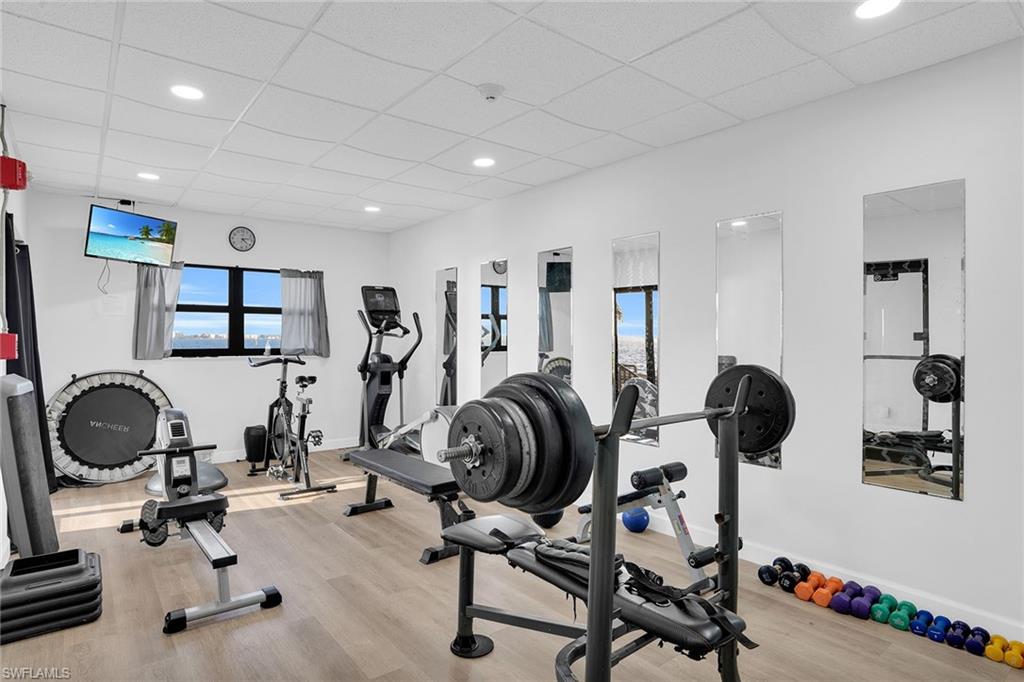 1925 Clifford Street, Unit 1102 Fort Myers, FL 33901 - Photo 49 of 50 a view of a room with gym equipment