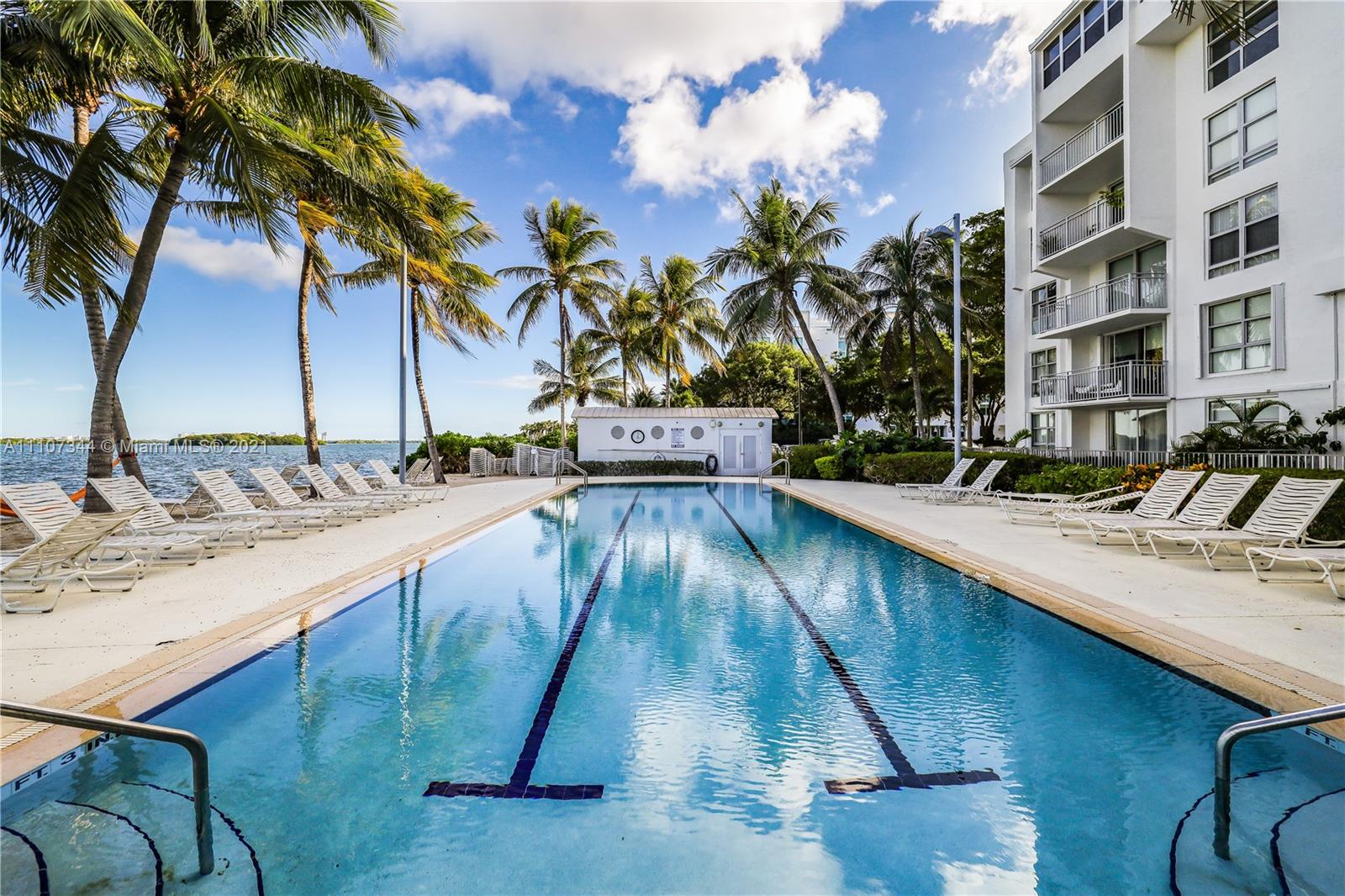 750 Northeast 64th Street, Unit B415 Miami, FL 33138 - Photo 17 of 32 a view of a swimming pool with a lounge chairs