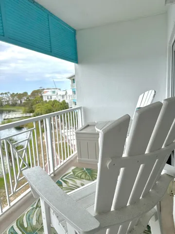 a view of city from balcony