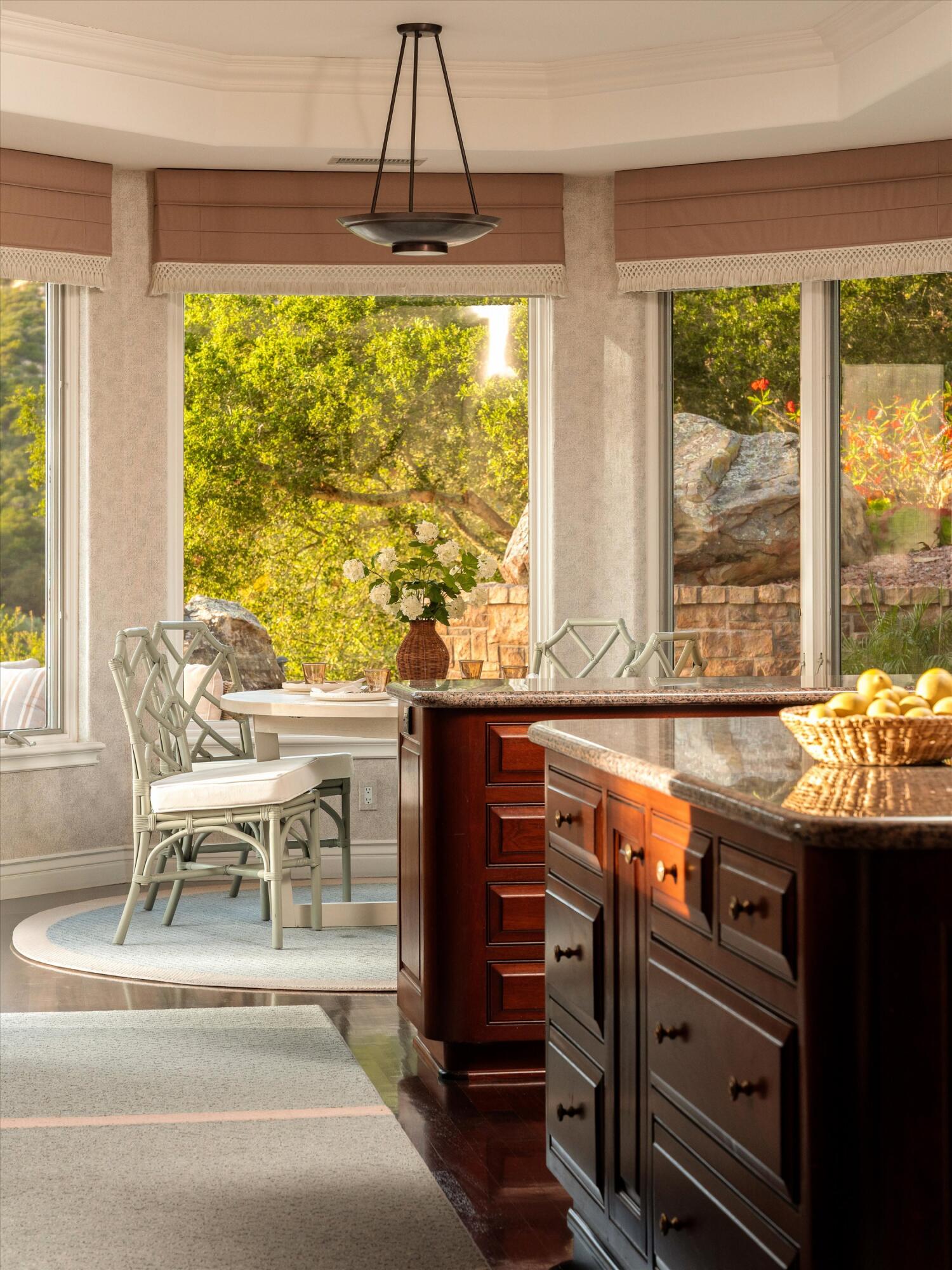 450 El Cielito Road Santa Barbara, CA 93105 - Photo 14 of 30 Kitchen Island & Breakfast Area