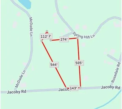 a view of a hall with an empty room