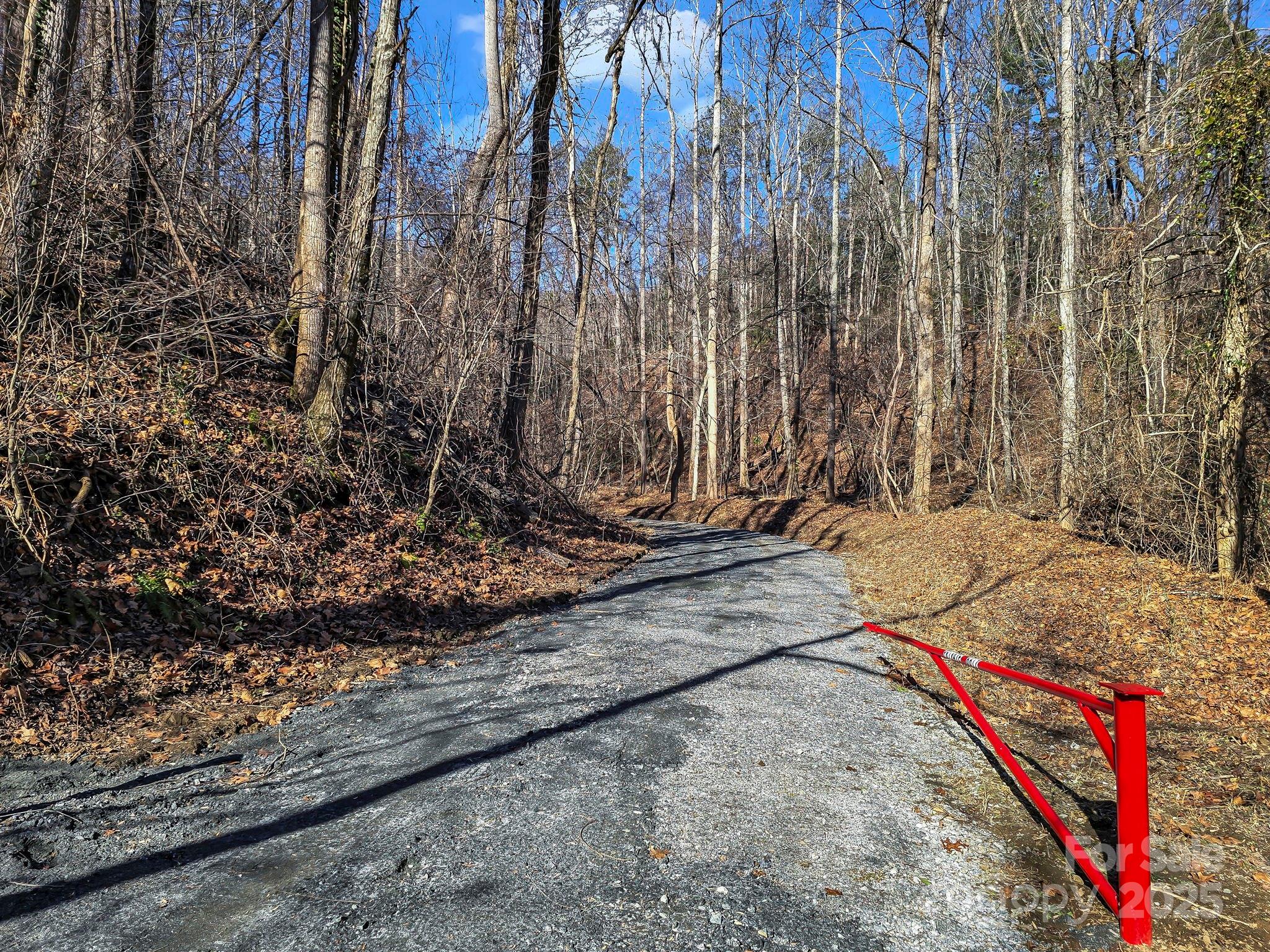 a view of street along with trees
