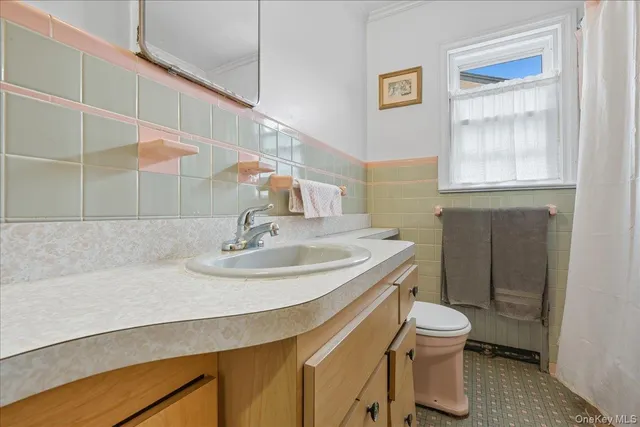 a bathroom with a sink and a toilet