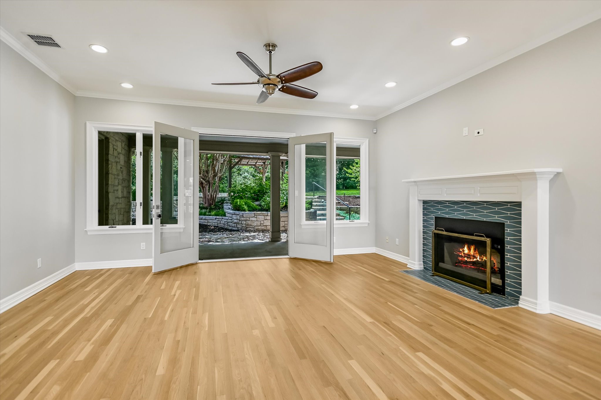 18 Ehrlich Road Austin, TX 78746 - Photo 20 of 36 Font Living with adjacent Dining and access to covered patio