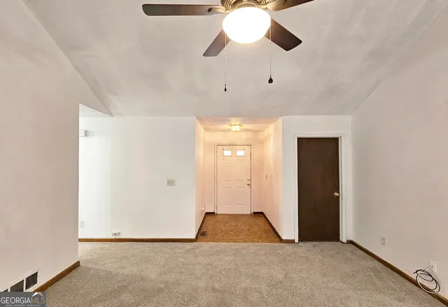 a view of an empty room