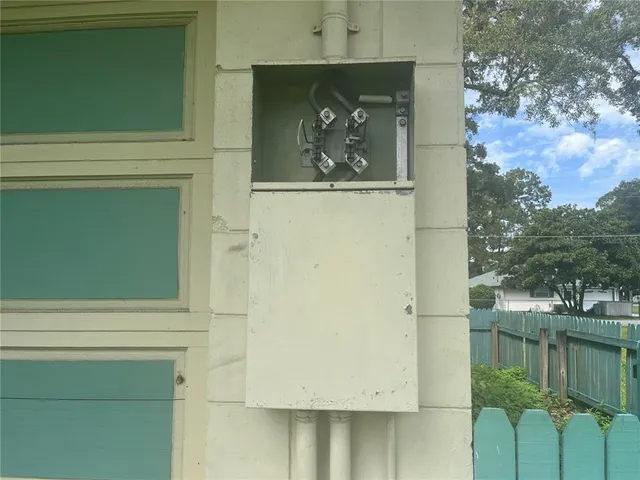 a view of a door of the house