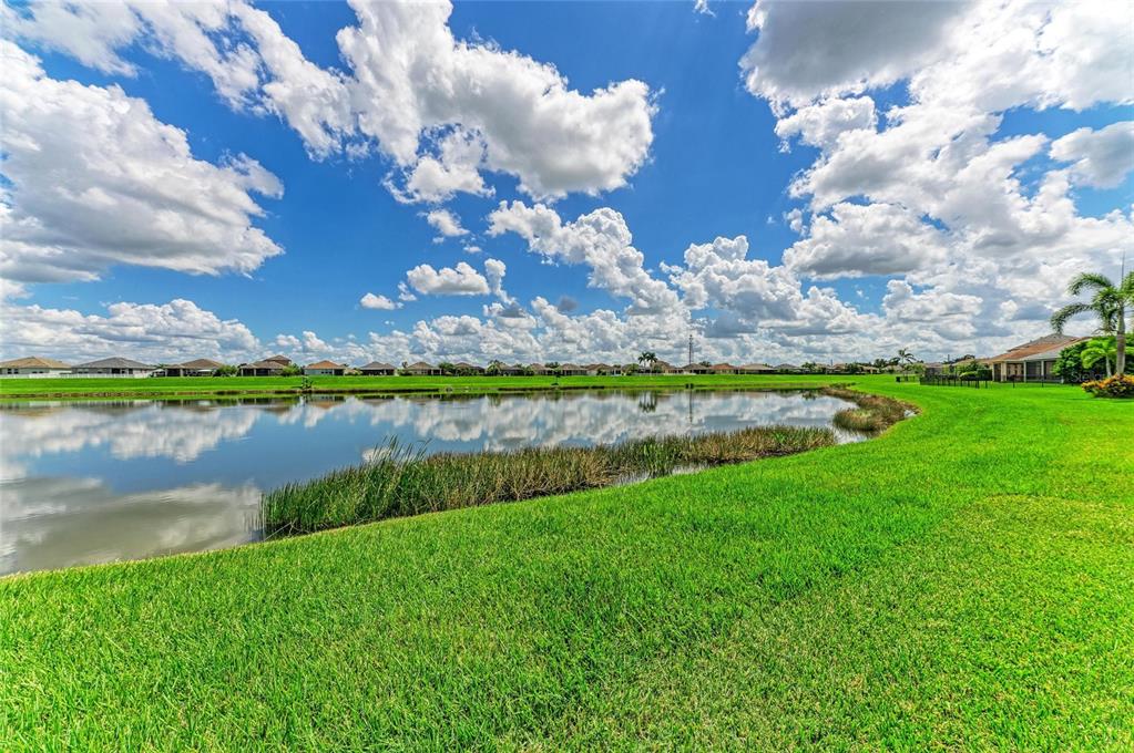 7926 111th Terrace East Parrish, FL 34219 - Photo 47 of 68 a view of a lake with a big yard