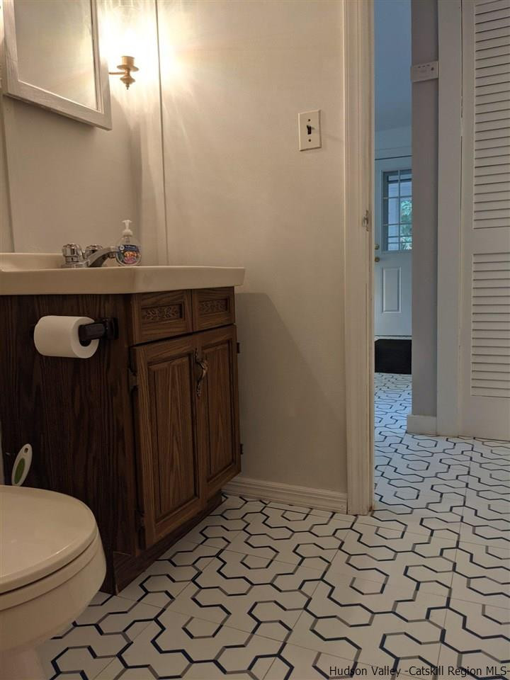 61 Birch Pine Hill Pine Hill, NY 12465 - Photo 10 of 11 a bathroom with a sink a toilet and mirror