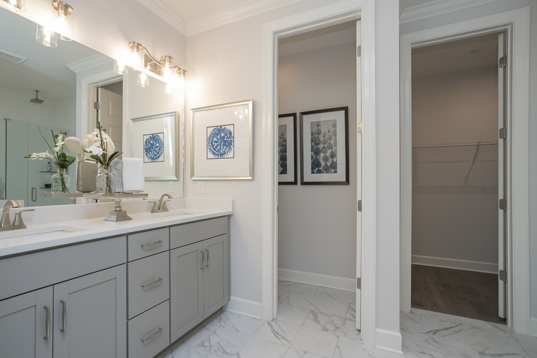 506 Pine Valley Rd Mount Mount Juliet, TN 37122 - Photo 21 of 29 a bathroom with a double vanity sink and mirror