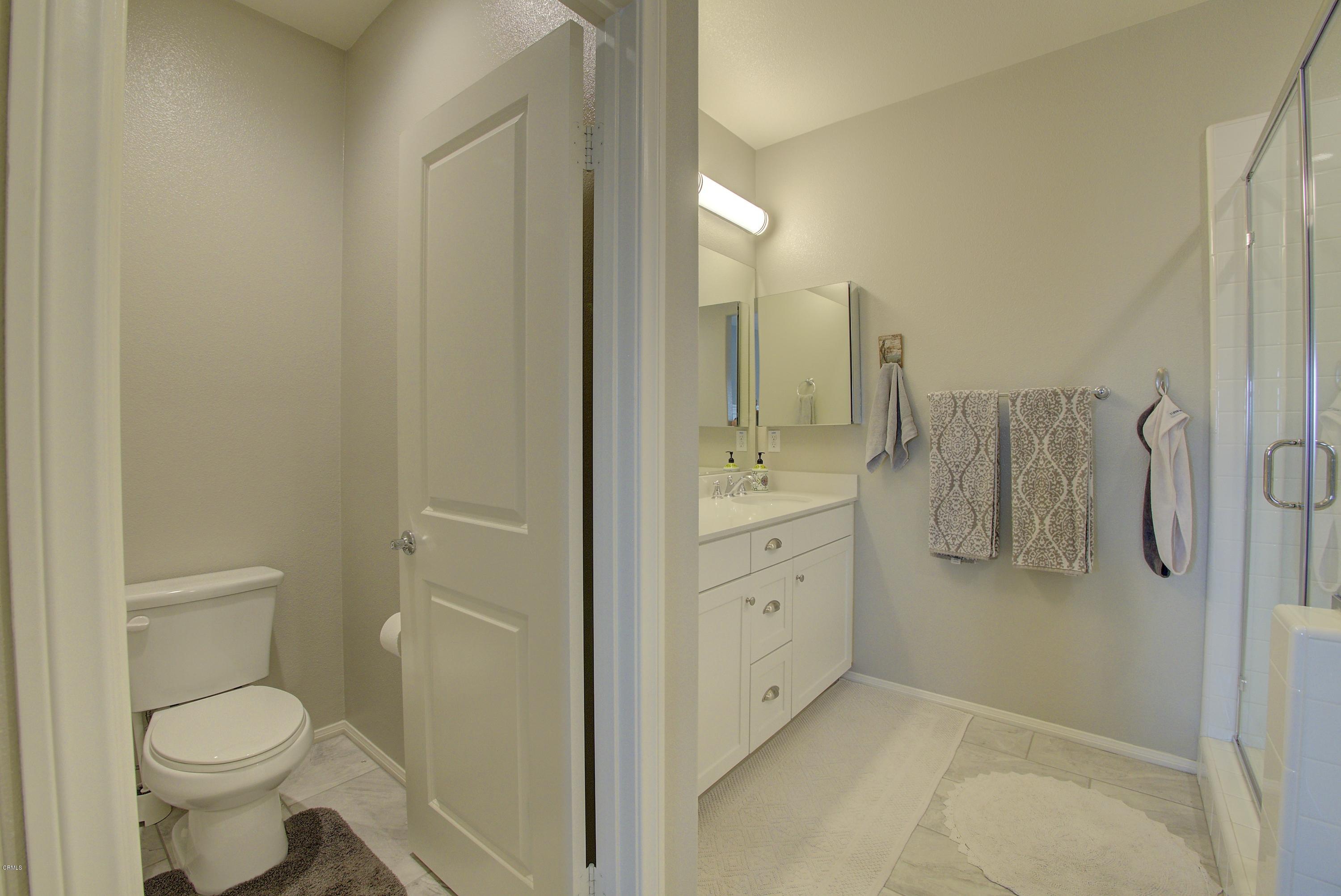 178 Prairie Street Camarillo, CA 93010 - Photo 32 of 74 a bathroom with a sink a toilet and shower