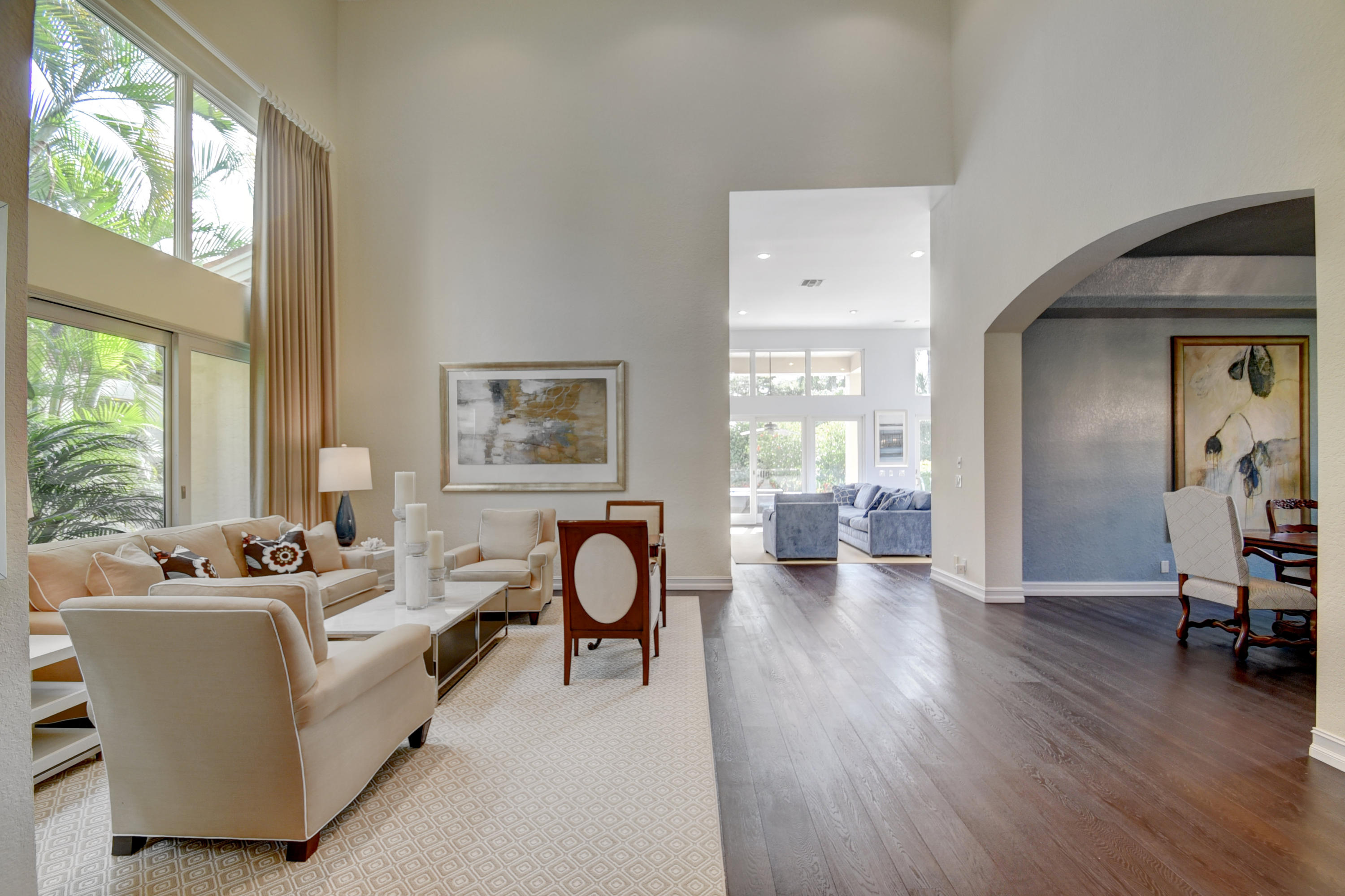 4191 Briarcliff Circle Boca Raton, FL 33496 - Photo 3 of 37 a living room with furniture and a wooden floor