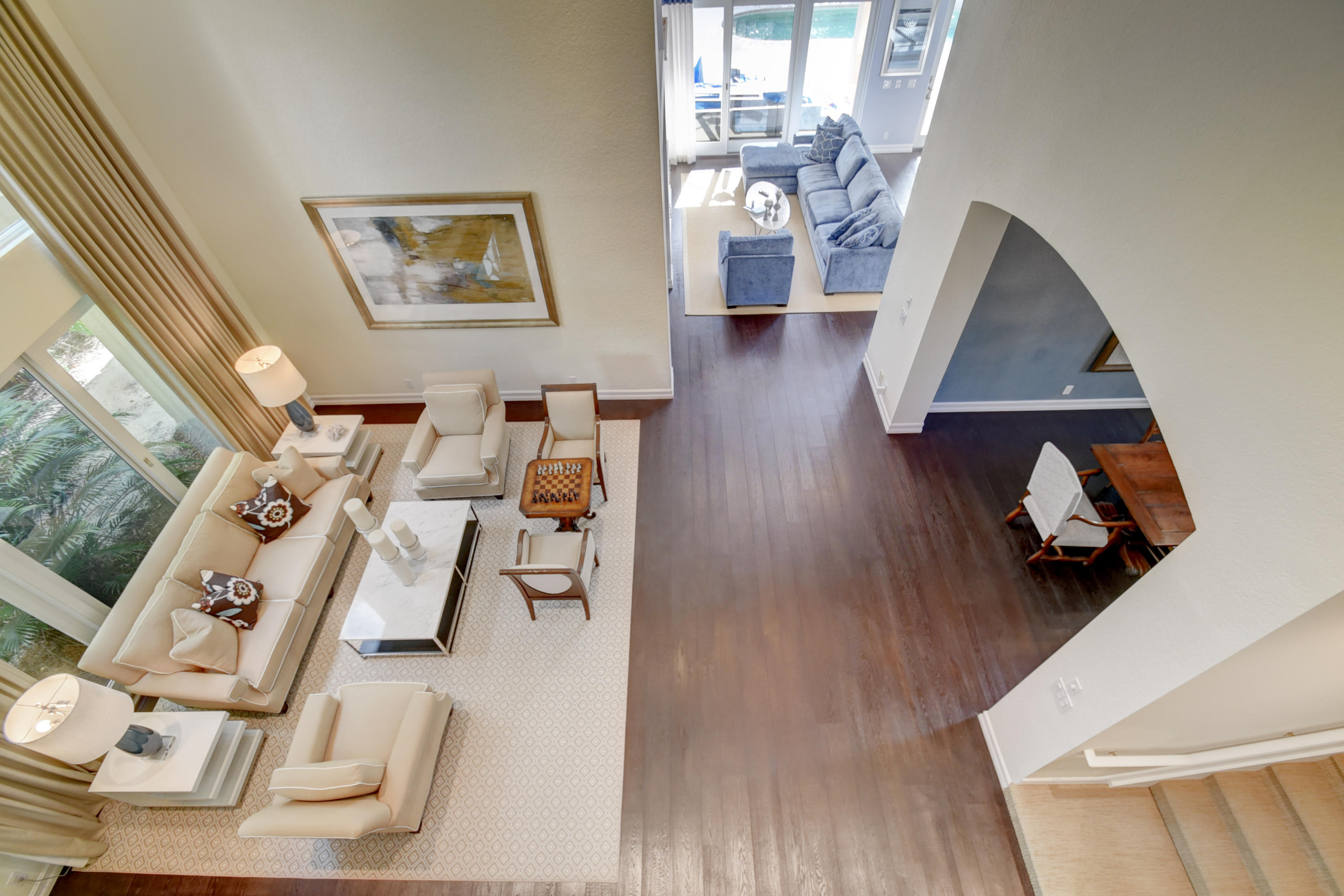 4191 Briarcliff Circle Boca Raton, FL 33496 - Photo 28 of 37 view of living room and dining room with wooden floor
