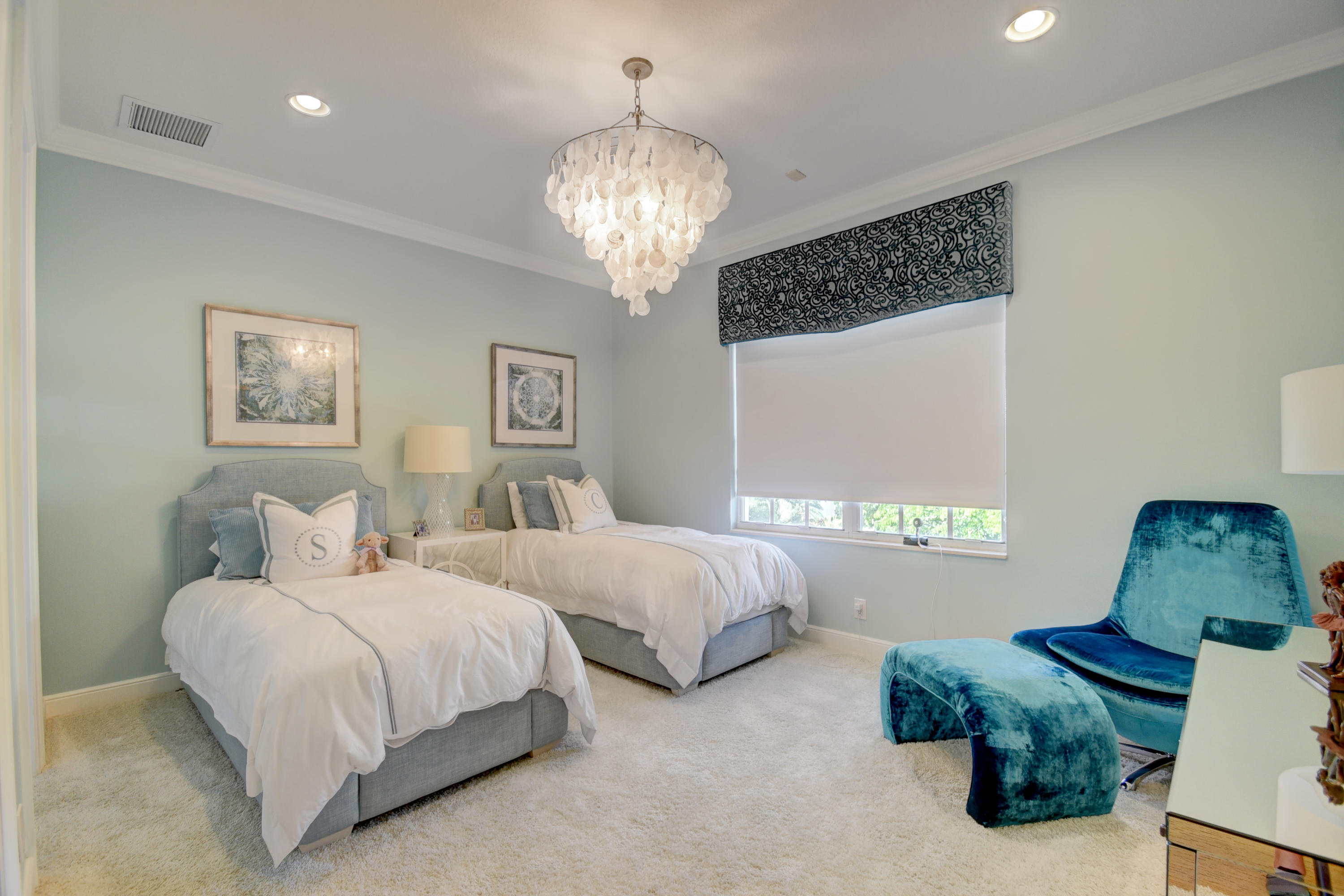 4191 Briarcliff Circle Boca Raton, FL 33496 - Photo 31 of 37 a spacious bedroom with two beds and a window