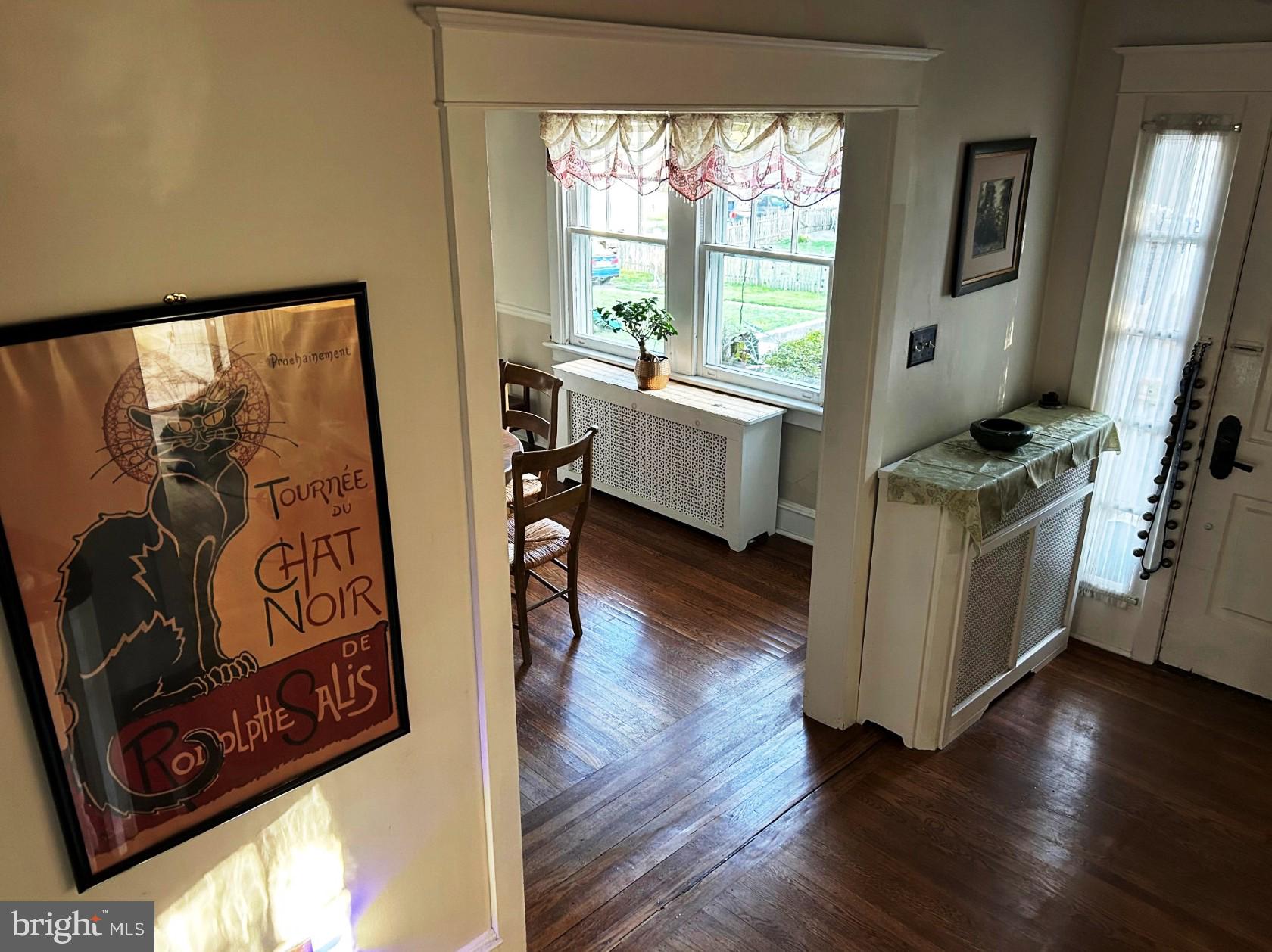 715 North Easton Road Glenside, PA 19038 - Photo 50 of 59 a view of a kitchen with fridge and wooden floor