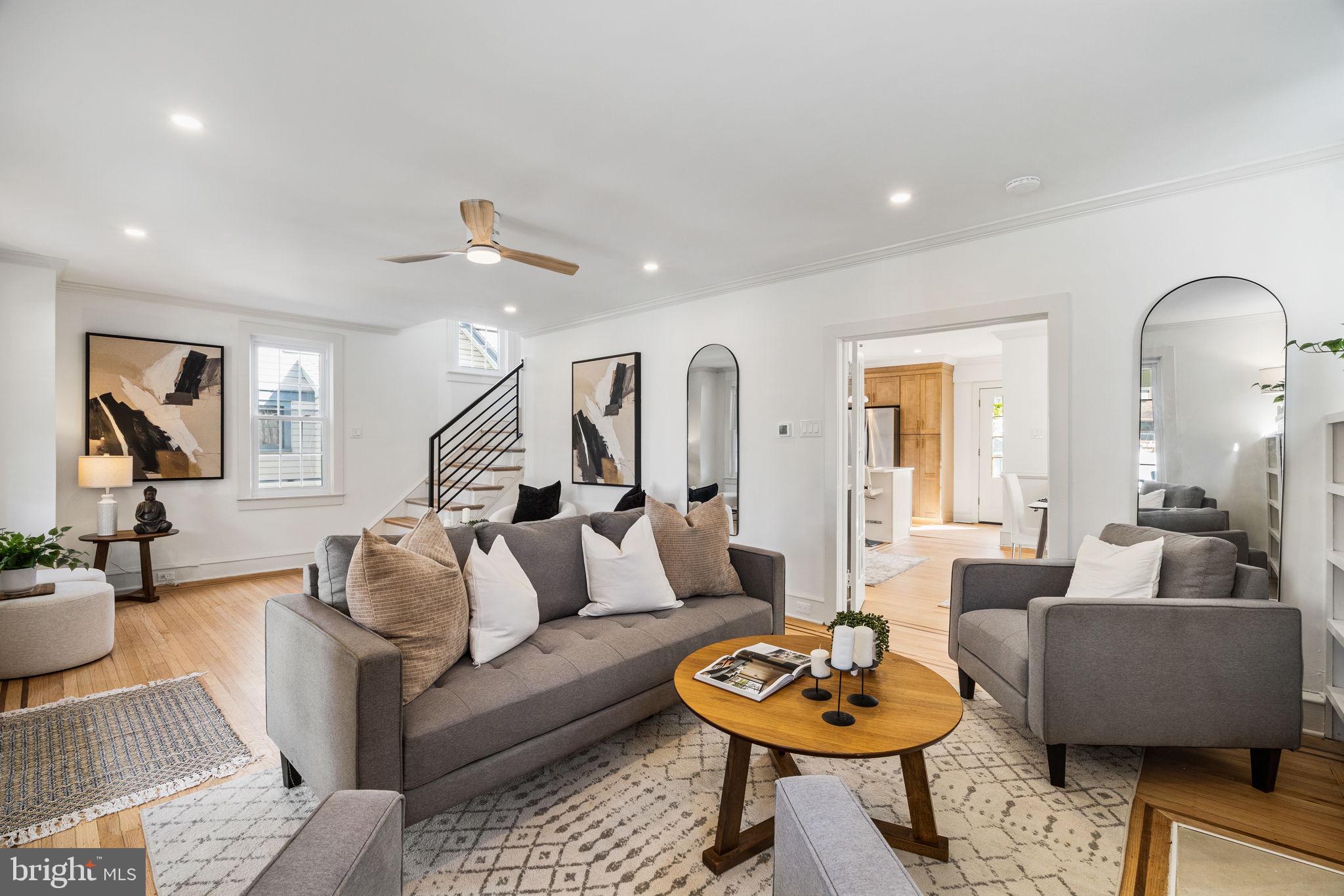 13 Princeton Road Havertown, PA 19083 - Photo 16 of 73 a living room with furniture and a wooden floor