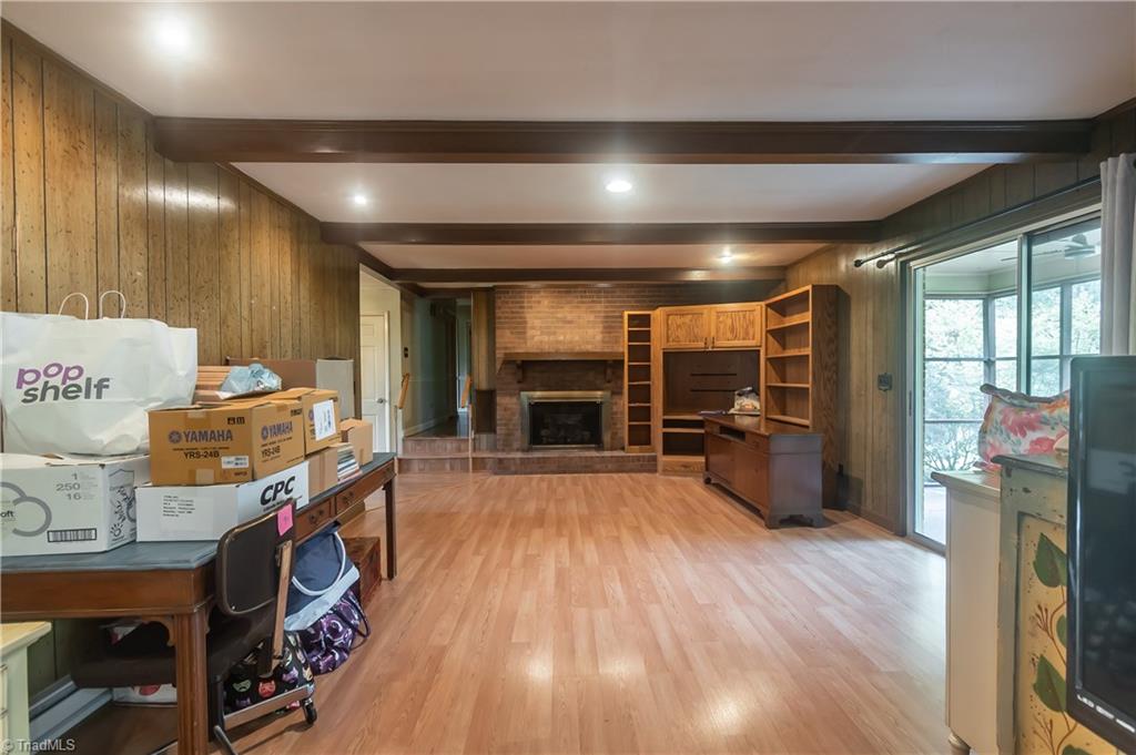 289 Reeves Mill Road Mount Airy, NC 27030 - Photo 20 of 50 Den with gas log fireplace