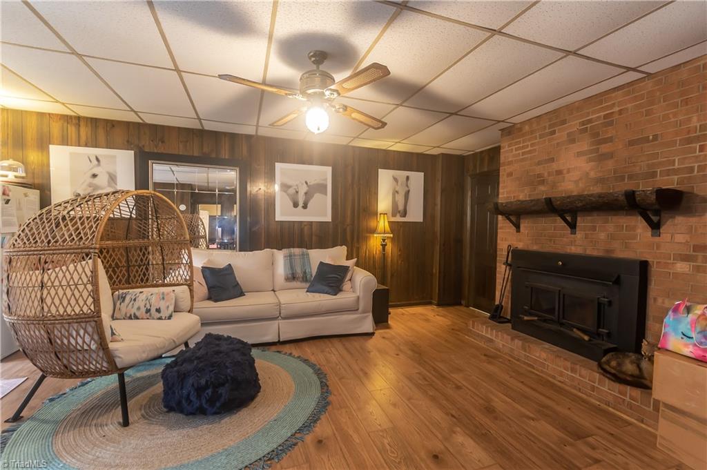 289 Reeves Mill Road Mount Airy, NC 27030 - Photo 32 of 50 Den with fireplace