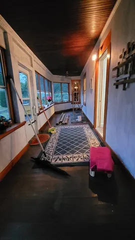 a view of a house with a garden