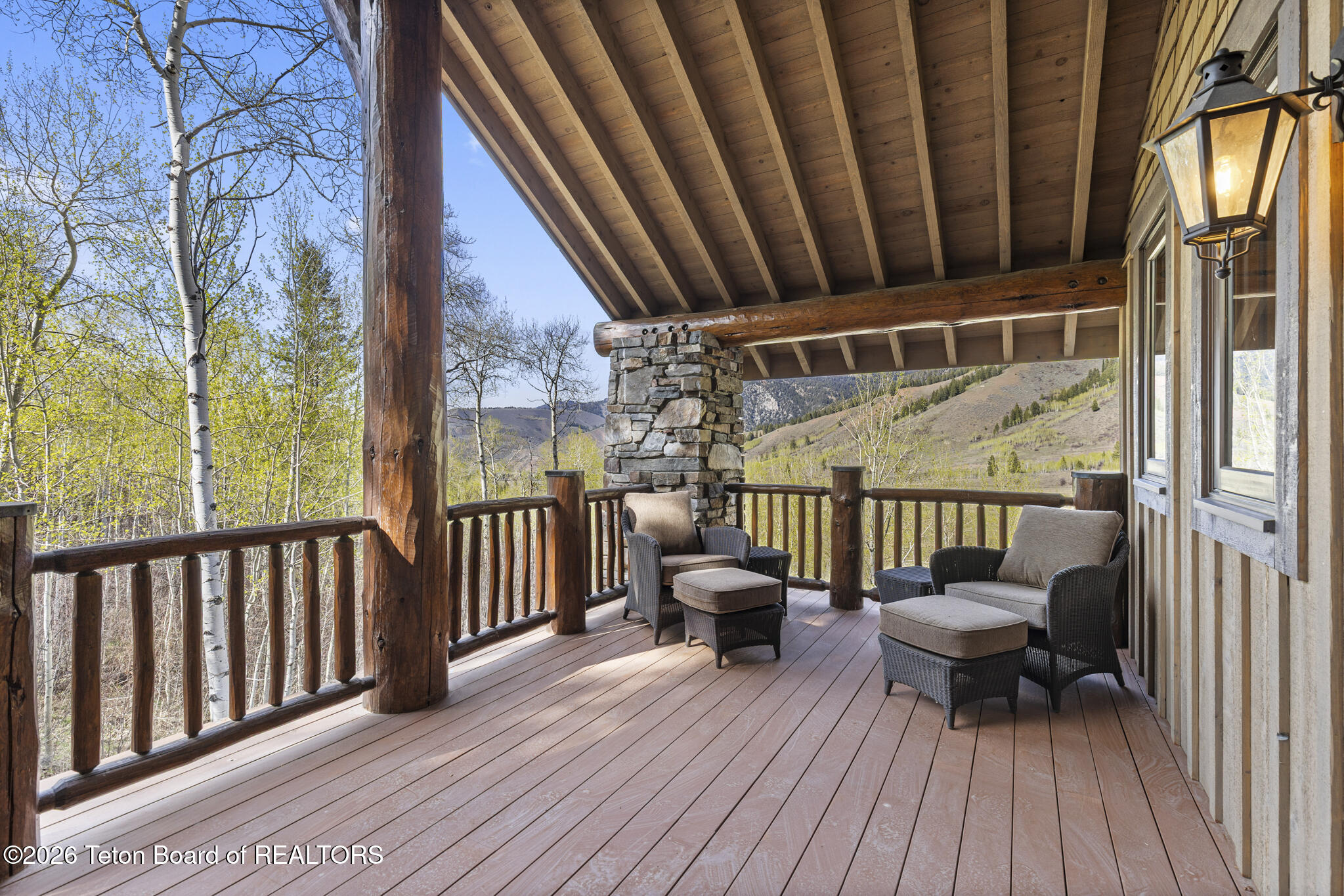14925 South McCoy Road Jackson, WY 83001 - Photo 52 of 64 Upstairs Deck