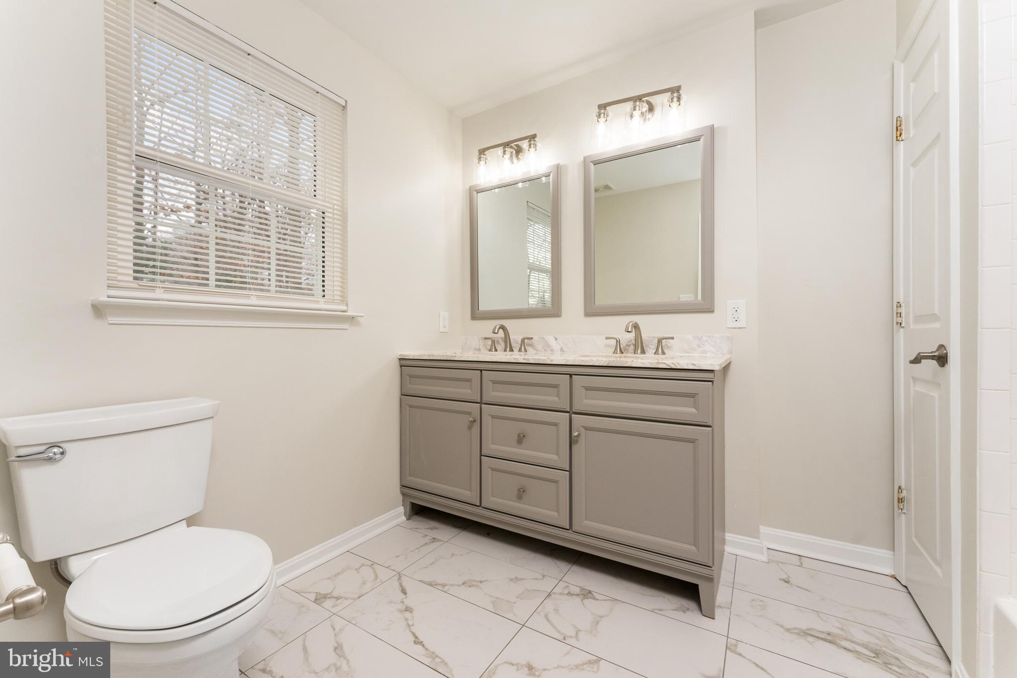 5311 Yellow Turtle Place Woodbridge, VA 22193 - Photo 20 of 36 a bathroom with a toilet a sink and mirror