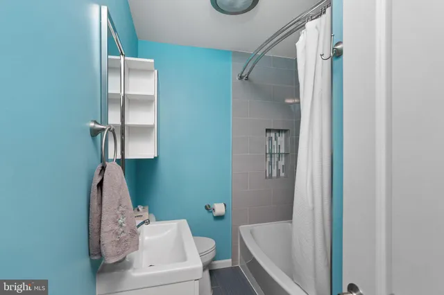 a bathroom with a toilet and a bathtub