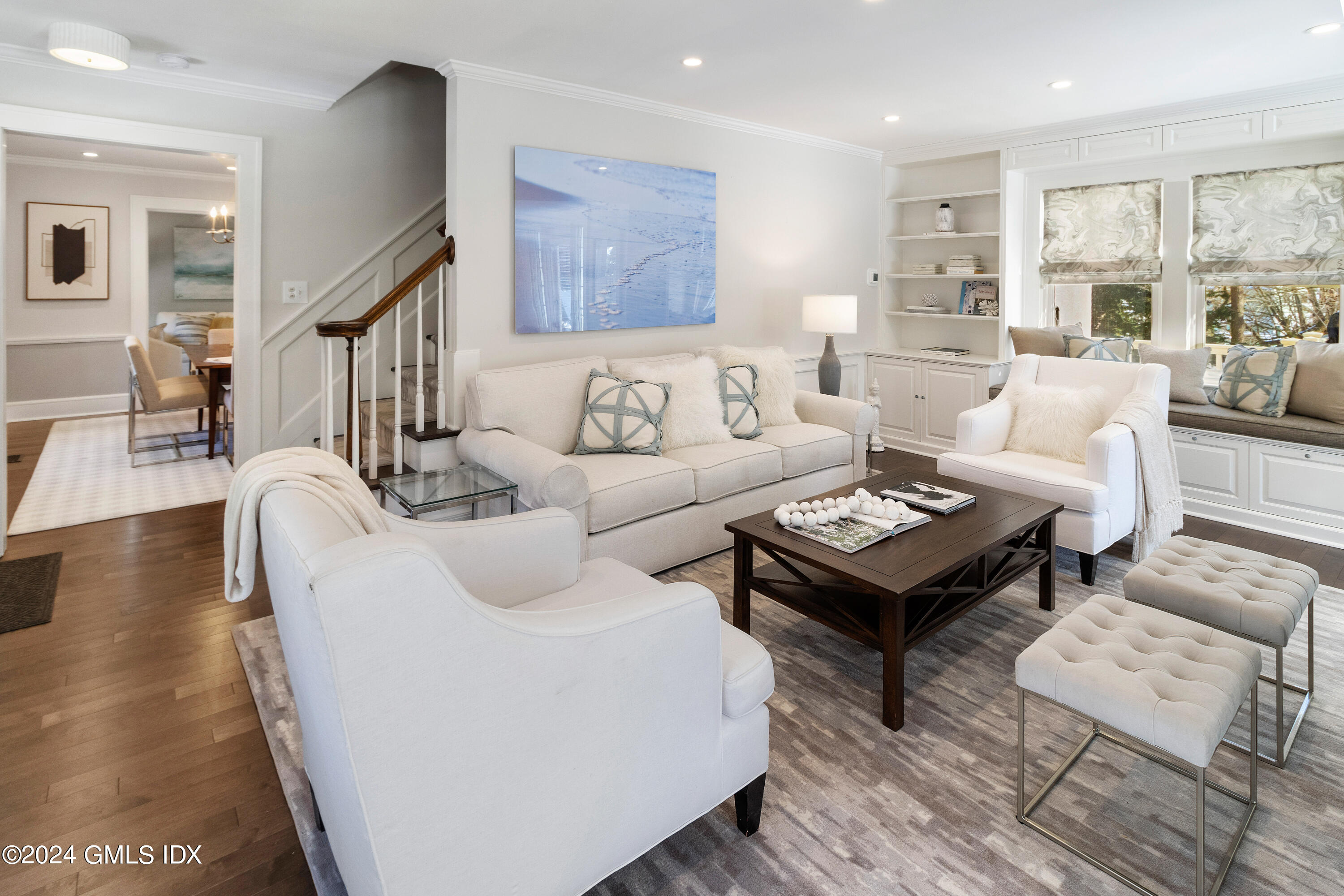 93 Valleywood Road Cos Cob, CT 06807 - Photo 3 of 22 a living room with furniture and a table