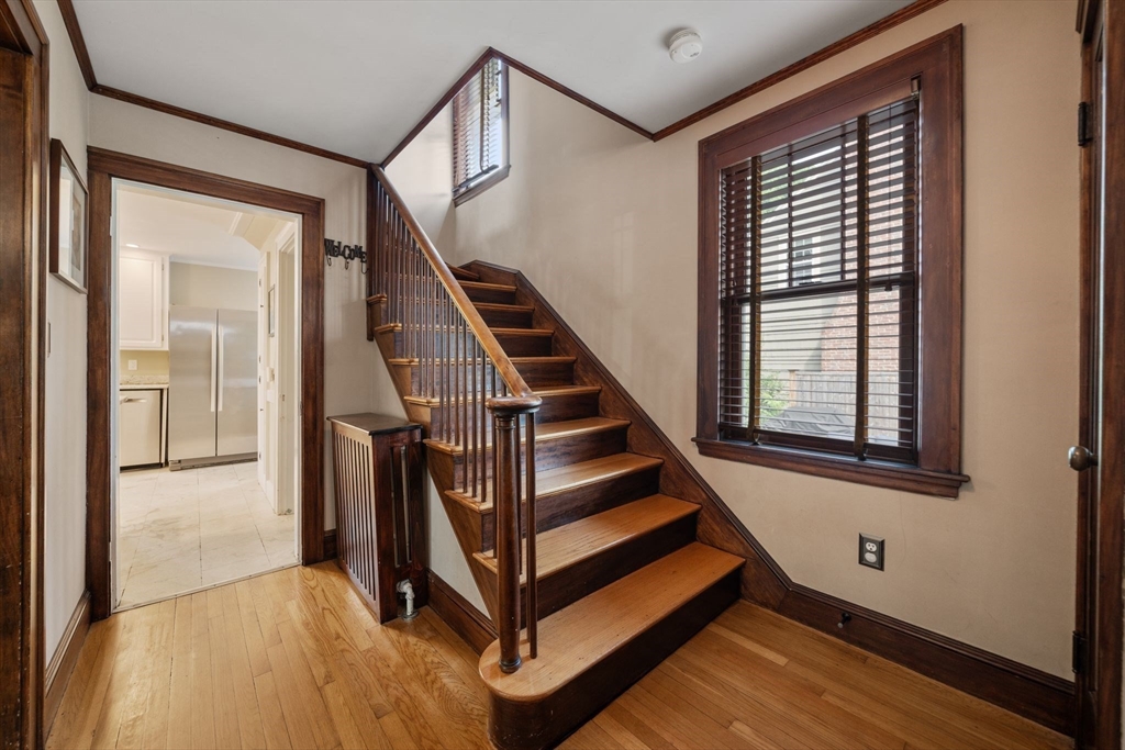 10 Parkview Road Reading, MA 01867 - Photo 4 of 31 a view of entryway and hall with wooden floor
