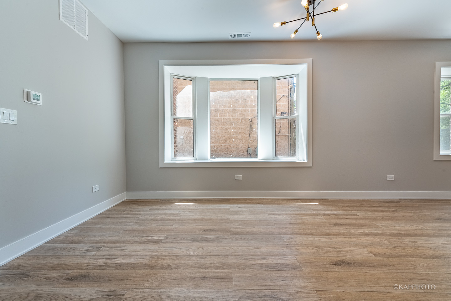 4152 South Prairie Avenue, Unit 1 Chicago, IL 60653 - Photo 15 of 27 a view of an empty room with wooden floor and a window