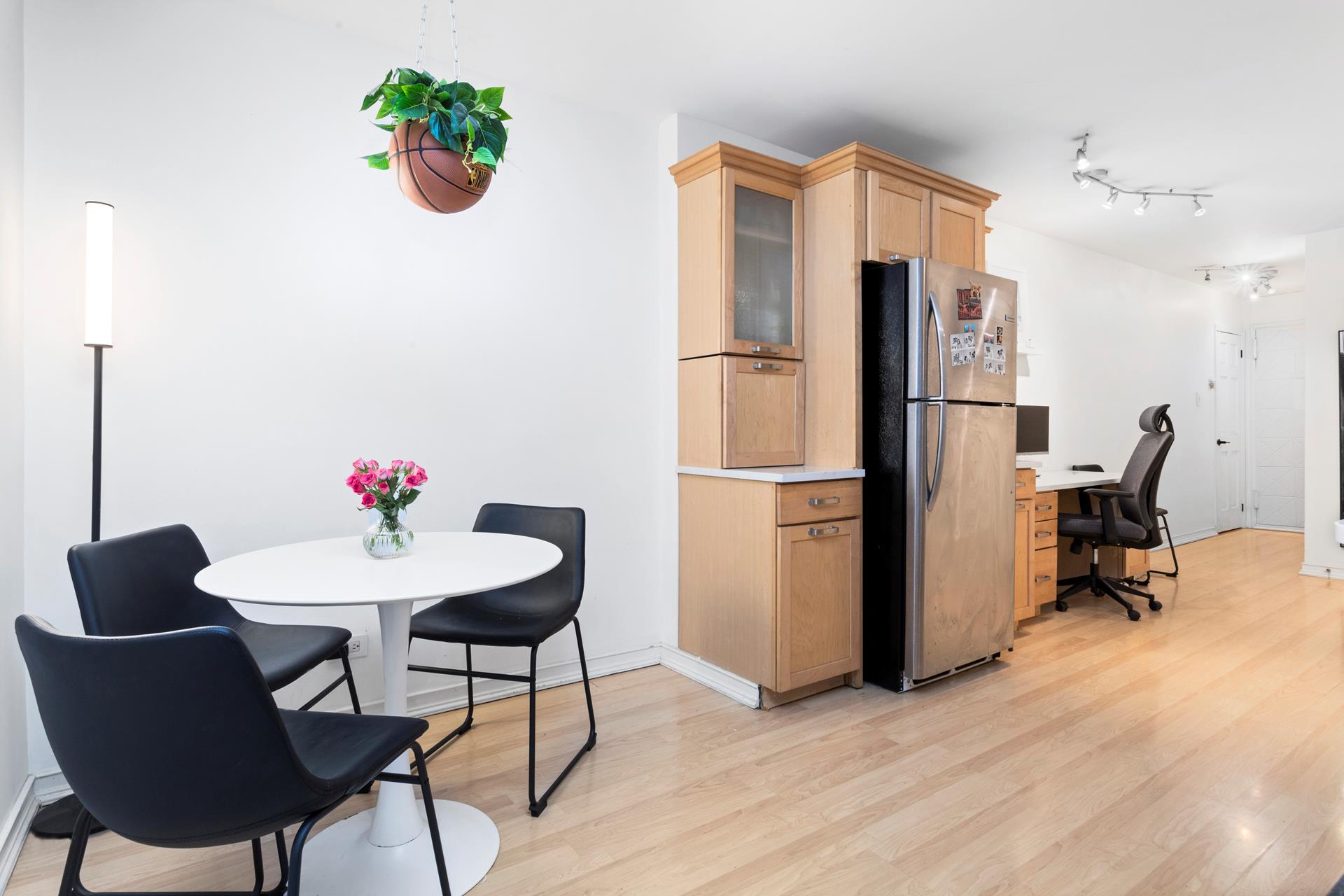 330 3rd Avenue, Unit 3L Manhattan, NY 10010 - Photo 7 of 13 a view of a dining room with furniture wooden floor and a chandelier