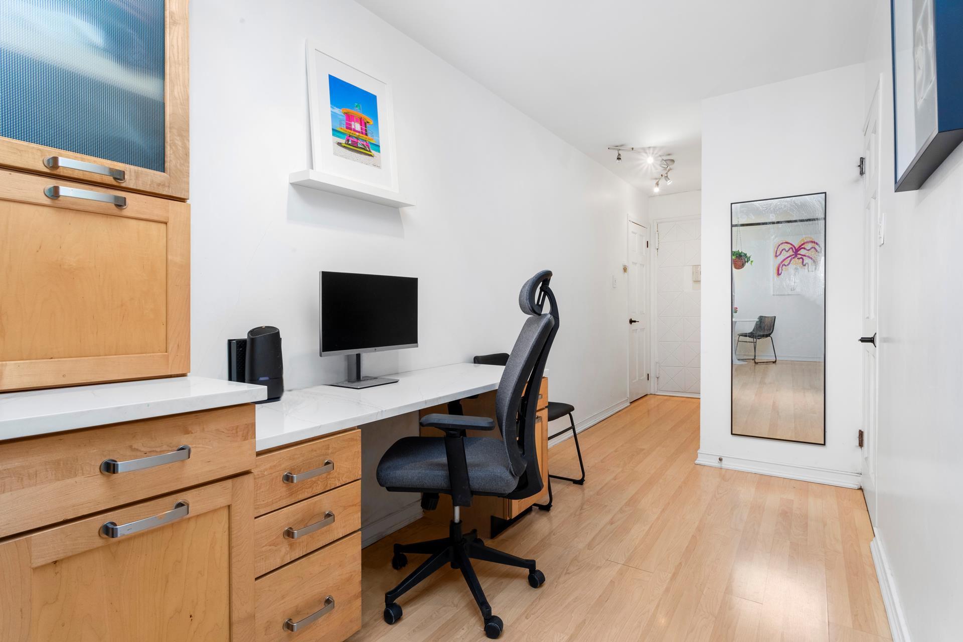 330 3rd Avenue, Unit 3L Manhattan, NY 10010 - Photo 8 of 13 a view of a workspace with furniture and a window