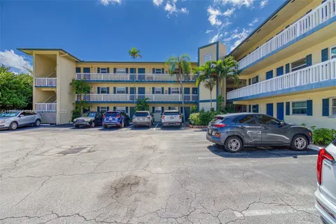a car parked in front of a building