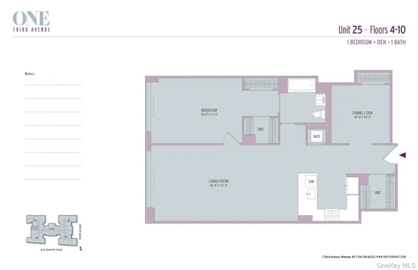 $4,600 | 1 3rd, Unit 825, Mineola, NY 11501