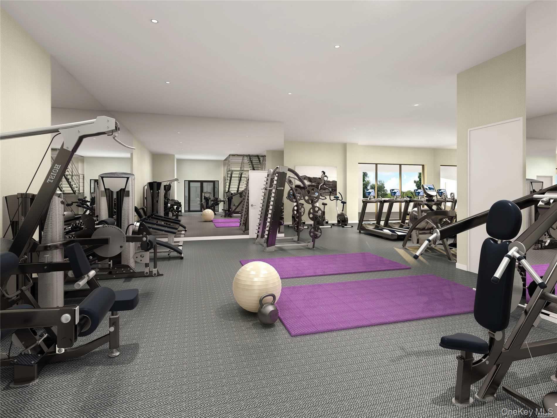 1 3rd, Unit 825 Mineola, NY 11501 - Photo 5 of 25 a view of a room with gym equipment