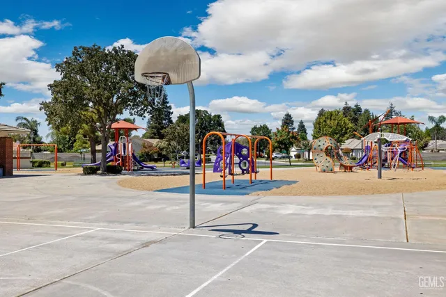 a view of outdoor space with garden and entertaining space
