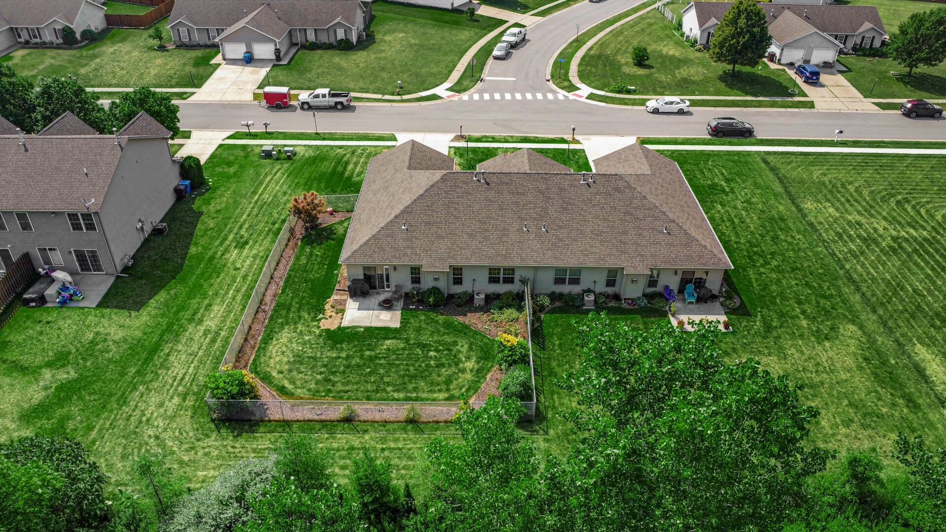 371 South Boo Road Chesterton, IN 46304 - Photo 20 of 24 an aerial view of a house with a yard