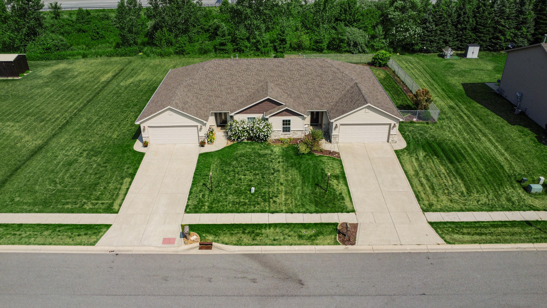 371 South Boo Road Chesterton, IN 46304 - Photo 3 of 24 a aerial view of a house with a yard and plants
