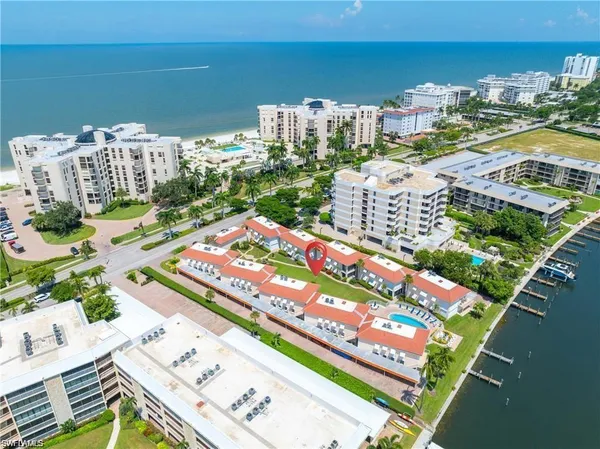 a view of a city with ocean view