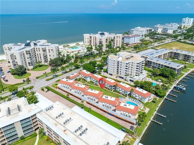 a view of a city with ocean view