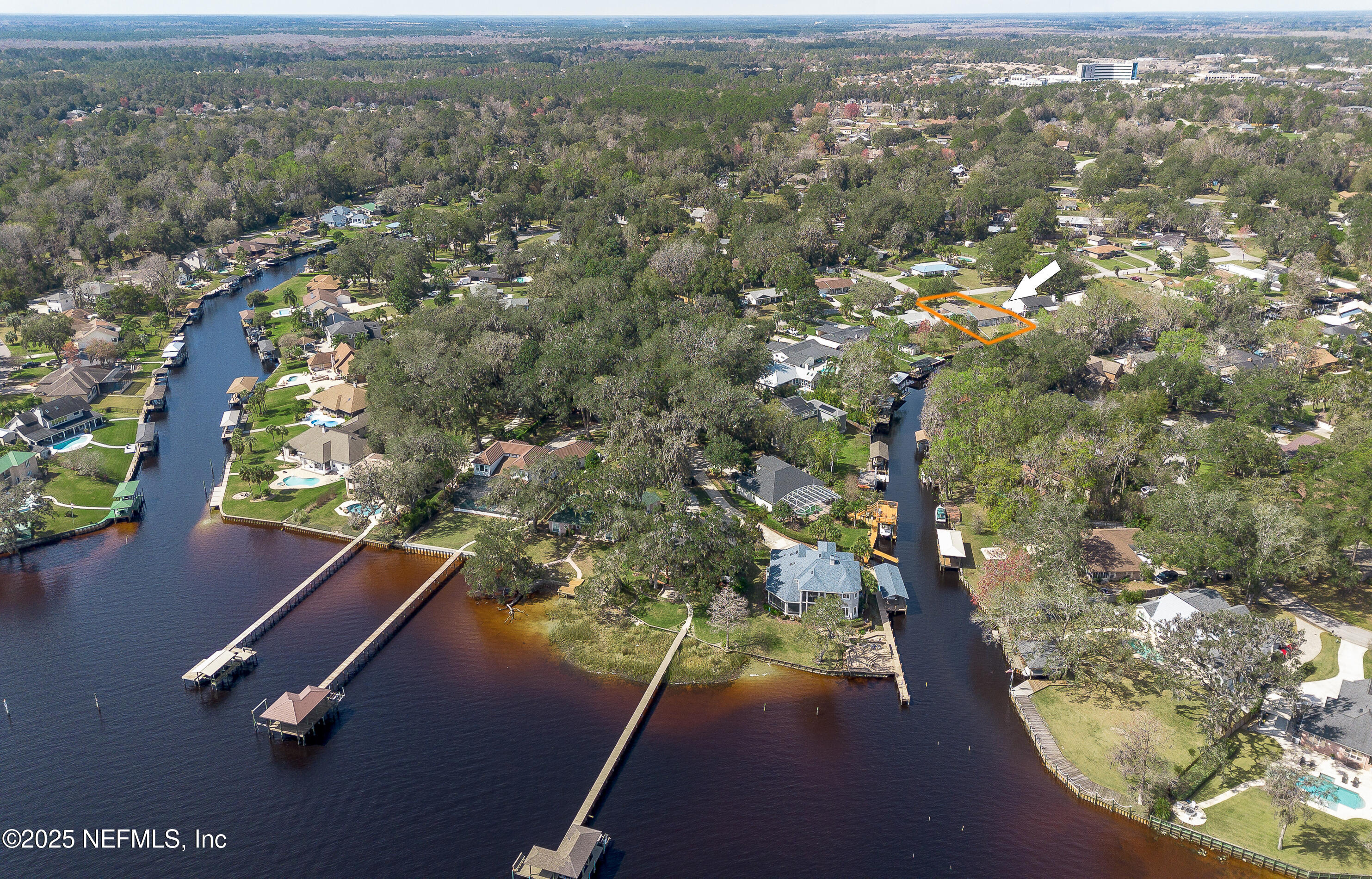 6433 River Point Drive Fleming Island, FL 32003 - Photo 73 of 76 an aerial view of residential house with parking space