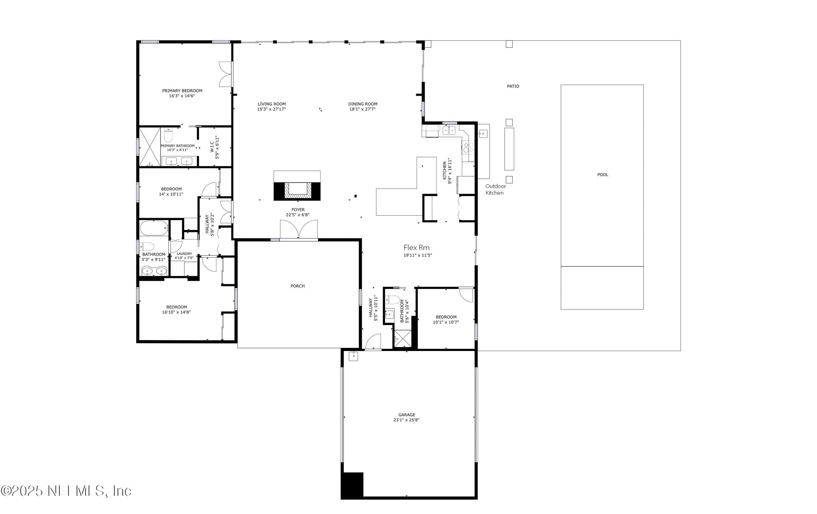 6433 River Point Drive Fleming Island, FL 32003 - Photo 74 of 76 6433 River Point Dr - Schematic Floor Pl